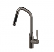 Dornbracht Sync Pull-Down Einhebelmischer mit Brausefunktion, Hochdruck, dark Platin matt, 33875895-99