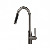 Dornbracht Sync Pull-Down Einhebelmischer mit Brausefunktion, Hochdruck, dark Platin matt, 33870895-99