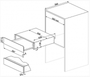 CPR115N Wrmeschublade, Schwarzglas, mit 5 Jahren Garantie!