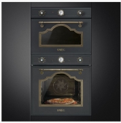 SMEG SFP750AOPZ Nostalgie-Einbaubackofen Multifunktion, Messing, Energieeffizienzklasse: A, mit 5 Jahren Garantie!