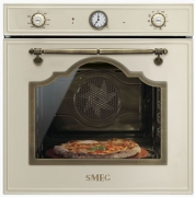 SMEG SFP750POPZ Nostalgie-Einbaubackofen Multifunktion, Creme, Energieeffizienzklasse: A, mit 5 Jahren Garantie!