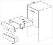 Smeg CPR715P Wrmeschublade, 15cm, Creme, Designlinie Cortina, mit 5 Jahren Garantie!