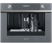 SMEG CMS4101S Einbau-Kompakt-Kaffeevollautomat, 45cm, Silberglas, mit 5 Jahren Garantie!