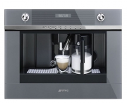 SMEG CMS4101S Einbau-Kompakt-Kaffeevollautomat, 45cm, Silberglas, mit 5 Jahren Garantie!