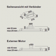Falmec Stella, Design+, Wei, 120 cm, Deckenhaube, mit 5 Jahren Garantie