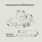 Falmec Stella, Design+, Wei, 120 cm, Deckenhaube, mit 5 Jahren Garantie