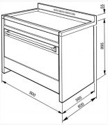 SMEG A1PYID-9 Opera-Kochzentrum, Induktionskochmulde, Edelstahl, 90 cm, Energieeffizenzklasse: A, mit 5 Jahren Garantie!