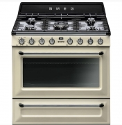 SMEG TR90PD9 Kochzentrum, Victoria Design, Creme, 90 cm, mit 5 Jahren Garantie!