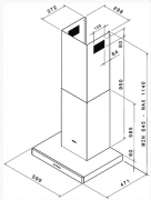 SMEG KS60XE-2 Wandhaube Edelstahl, 60 cm, Randabsaugung, mit 5 Jahren Garantie!