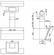 Smeg KCV60SE2 Wandhaube Edelstahl/Silberglas, 60 cm, mit 5 Jahren Garantie!