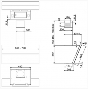 Smeg KCV60NE2 Wandhaube Edelstahl/Schwarzglas, 60 cm, mit 5 Jahren Garantie!