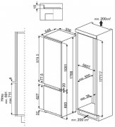 SMEG CD7276NLD2P1 Einbau-Khl-Gefrier-Kombination, No Frost, Energieeffizienzklasse A++, mit 5 Jahren Garantie!