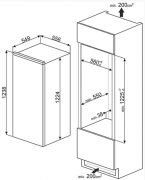 SMEG SD7205SLD2P1 Einbaukhlschrank, Festtrtechnik, Energieeffizienzklasse A++, mit 5 Jahren Garantie!