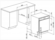 SMEG LSP4323XDE Einbau-Geschirrspler, 60x82 cm, Edelstahlfront, Energieeffizienzklasse A+++, mit 5 Jahren Garantie!