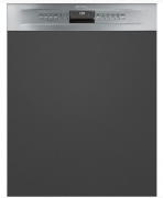 SMEG PL4325XIN Einbau-Geschirrspler, 60x82 cm, Edelstahlfront, Energieeffizienzklasse A+++, mit 5 Jahren Garantie!