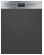 SMEG PL4323XDE Einbau-Geschirrspler, 60x82 cm, Edelstahlfront, Energieeffizienzklasse A+++, mit 5 Jahren Garantie!