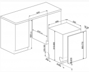 SMEG STL62324LDE Einbau-Geschirrspler, 60x82 cm, Energieeffizienzklasse A+++, mit 5 Jahren Garantie!