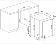 SMEG STL2323DE Einbau-Geschirrspler, 60x82 cm, Energieeffizienzklasse A+++, mit 5 Jahren Garantie!