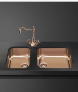 SMEG UM45RA2 Einbausple-Unterbau, Eloxierung in Kupfer, 40cm, reversibel