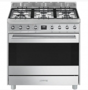 SMEG C9GMXD9 Kombi-Standherd, 90cm, Symphony Design, Edelstahl, mit 5 Jahren Garantie!