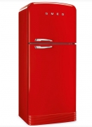 SMEG FAB50LRD Standkhl-Gefrierkombination, 50S Retro Style, Rot, FULL NO FROST, Energieeffizienzklasse A++, mit 5 Jahren Garantie!