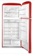 SMEG FAB50RRD Standkhl-Gefrierkombination, 50S Retro Style, Rot, FULL NO FROST, Energieeffizienzklasse A++, mit 5 Jahren Garantie!