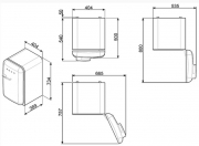 SMEG FAB5LPB Standkhlschrank Minibar, Pastellblau, Linksanschlag, EEK: D, mit 5 Jahren Garantie!