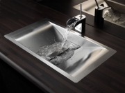 Einzelstck Reginox Wave, als Auflagewaschtisch und flchenbndiger Waschtisch einbaubar