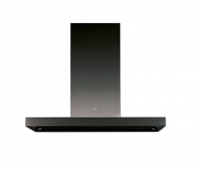 Novy Flatline Wandhaube 7602, Edelstahl schwarz, 90cm, mit 5 Jahren Garantie