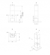 Novy Salsa Wandhaube 6500, Edelstahl, 60cm, mit 5 Jahren Garantie