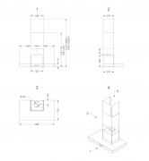 Novy Salsa Wandhaube 6510, Edelstahl, 90cm, mit 5 Jahren Garantie