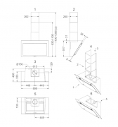 Novy Vision Wandhaube 7835, ohne Motor, mit 5 Jahren Garantie