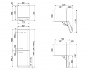 SMEG FAB32RWH3 Khl-Gefrier-Kombination, Weiss, Rechtsanschlag, Energieeffizienzklasse A+++, mit 5 Jahren Garantie!