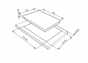 SMEG SR764POD Gaskochfeld, Cortina Design, 60 cm, Creme Messing Antik, mit 5 Jahren Garantie!