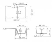 Schock Kyoto D-100 Einbau/Auflage, Silverstone