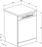 SMEG LVS4334XIN Stand - Geschirrspler 60 cm, Energieeffizienzklasse A+++ A, mit 5 Jahren Garantie!