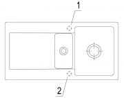 Villeroy & Boch Siluet 60 R, Farbe KR Crema, Classicline