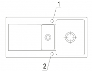 Villeroy & Boch Siluet 60 flat, Farbe RW Stone White, Classicline