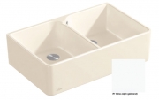 Villeroy & Boch Splstein 80 X Doppelbecken, Farbe R1 Weiss Alpin, Classicline