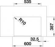 Blanco Cronos XL 6-U, Edelstahl, InFino Ablauf, 525024
