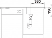 Blanco Sity XL 6 S Einbausple, Zubehr orange, Farbe anthrazit, InFino Ablauf, 525056