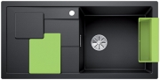 Blanco Sity XL 6 S Einbausple, Zubehr kiwi, Farbe anthrazit, InFino Ablauf, 525060