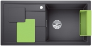 Blanco Sity XL 6 S Einbausple, Zubehr kiwi, Farbe felsgrau, InFino Ablauf, 525061
