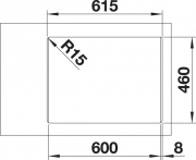 Blanco Supra 340/180-IF/A Edelstahl Brstfinish, 523367