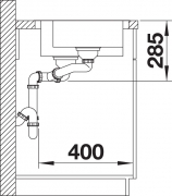Blanco Supra 340/180-IF Edelstahl Brstfinish, 523366