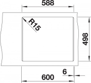Blanco Etagon 6 Etagenbecken, Silgranit PuraDur 2, Farbe muskat, InFino Ablauf, 524537