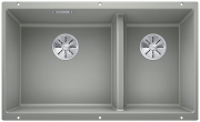 Blanco Subline 430/270-U Silgranit PuraDur 2, Farbe perlgrau, InFino Ablauf, 523154
