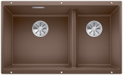 Blanco Subline 430/270-U Silgranit PuraDur 2, Farbe muskat, InFino Ablauf, 523159