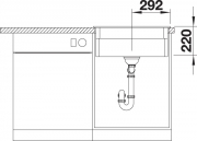 Blanco Etagon 6 Etagenbecken, Keramik PuraPlus, Farbe kristallweiss gl�nzend, InFino Ablauf, 525156