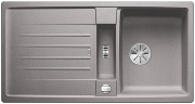Blanco Lexa 5 S Silgranit PuraDur 2, Farbe alumetallic, InFino Ablauf, 524922